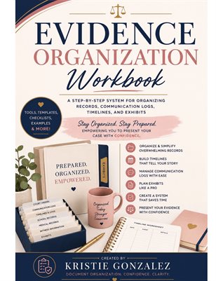 Family Court Evidence Organization Workbook