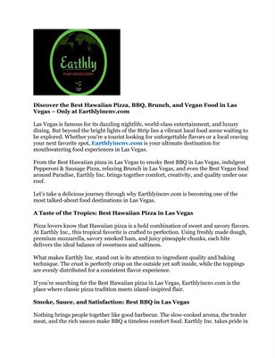 Best Hawaiian pizza in Las Vegas