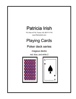 019 Patricia Irish Playing Cards mageus decks blue, red, white 2