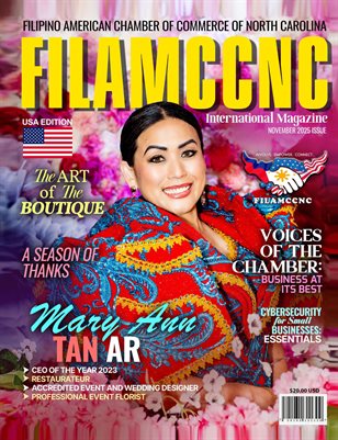 Mary Ann Tan Ar on the cover of Filipino American Chamber 