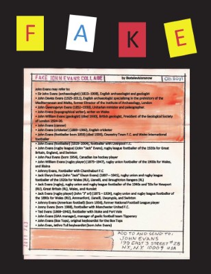 The Fake John Evans Collages