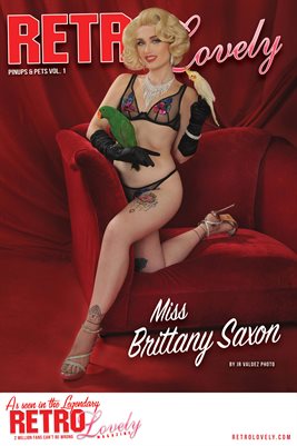 Miss Brittany Saxon Cover Poster