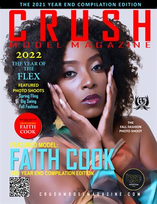 CRUSH Model Magazine's 2021 Compilation Edition featuring Model Faith Cook