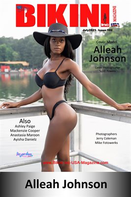 BIKINI INC USA MAGAZINE - COVER POSTER - Cover Model Alleah Johnson - July 2021