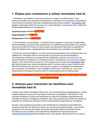 Immediate Intal Avis||Immediate Intal AI|Immediate Intal AI Avis||Immediate Intal