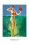 Surprising Catch,pinup girl in water