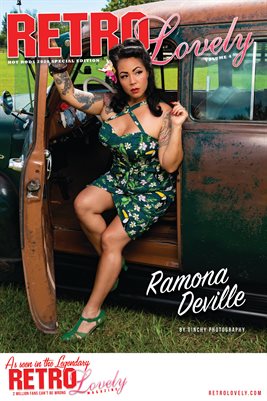 Ramona DeVille Hot Rods Cover Poster