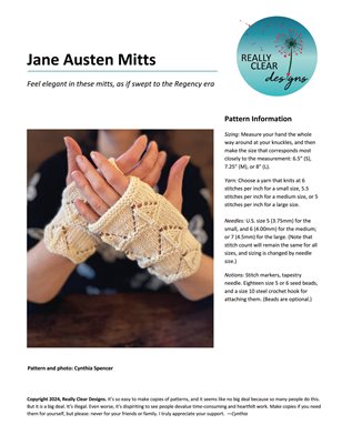 Jane Austen Mitts