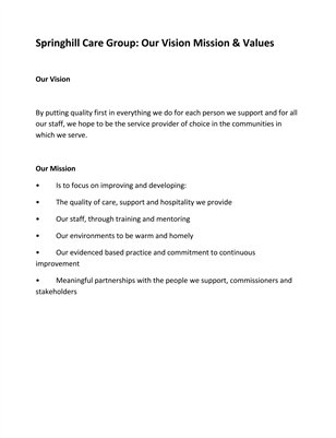 Springhill Care Group