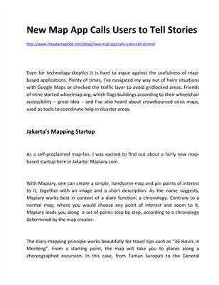 New Map App Calls Users to Tell Stories