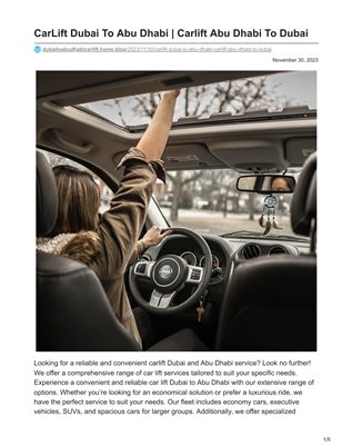 carlift dubai