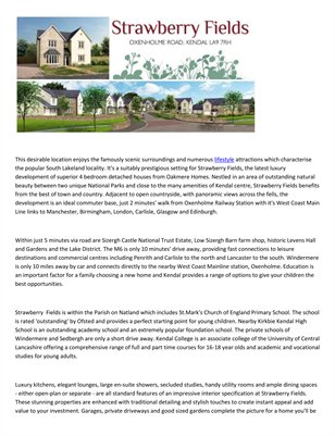 Oakmere Home Advisors Strawberry Fields, Kendal