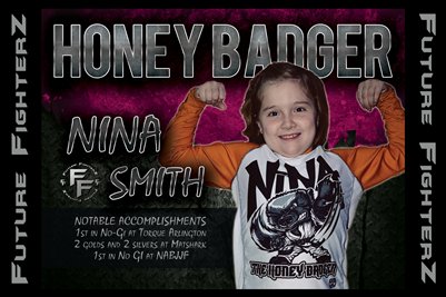 Nina HONEY BADGER Smith Poster