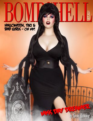 BOMBSHELL Magazine October 2021 HALLOWEEN ISSUE - Miss Day Dreamer Cover