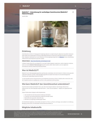 MedicGLP – Unterstützung für nachhaltigen Gewichtsverlust [MedicGLP Nebenwirkungen]