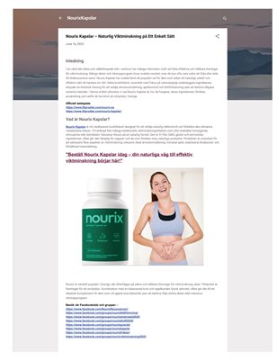 Nourix Kapslar – Naturlig Viktminskning på Ett Enkelt Sätt