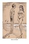 Glasses at the Beach-Bill Ward Pinup Cartoon