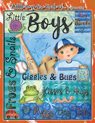 Little Boys Are Made of Sampler - Painting Tutorial Booklet - Sharon Chinn SC18003