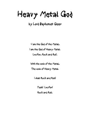 Heavy Metal God by Lord Baphomet Giger