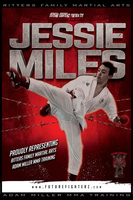 Jessie Miles Red Barb Wire Poster