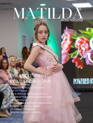 Matilda Magazine Orlando Spring Runway Issue - Adda Freya Model