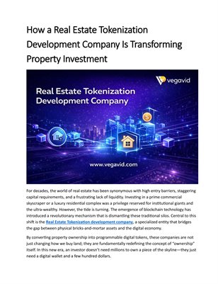 Real Estate Tokenization development company