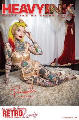 2026, Retro Lovely, Heavy INK VOL-21, Pinuppples Cover Poster.