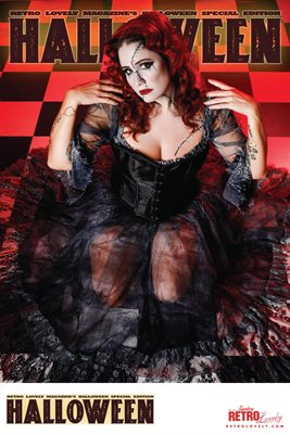 Retro Lovely's Famous Halloween Issue 2024 Vol-24. The Voluptuous Vixen Cover Poster