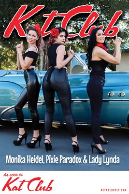 Kat Club No.80 – Monika Heidel, Pixie Paradox & Lady Lynda Cover Poster