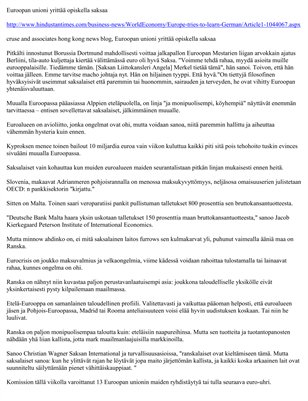 Euroopan unioni yrittää opiskella saksaa