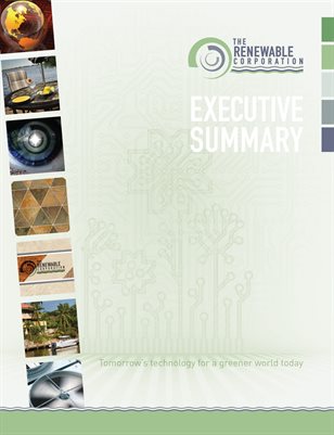 The Renewable Corporation Executive Summary