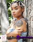 Salix - Sexy Blonde Ebony Dreadhead Babe Strips and Parties for You in a Creek & Studio Bare feet and all