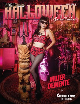 Atomic Beauties Magazine: Halloween Special Edition 2025 Vol 9 - Mujer Demente Cover
