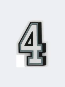 Crocs Number 4 Unisex Lifestyle Pins Black/White