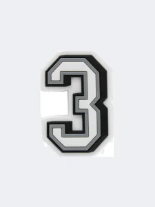 Crocs Number 3 Unisex Lifestyle Pins Black/White