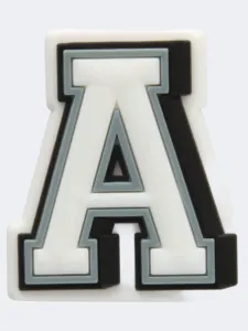 Crocs Letter A Unisex Lifestyle Pins White/Grey/Black