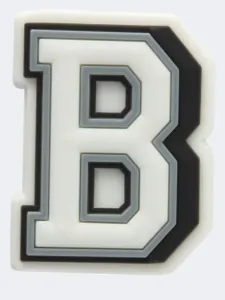 Crocs Letter B Unisex Lifestyle Pins White/Grey/Black