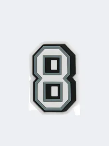 Crocs Number 8 Unisex Lifestyle Pins Black/White