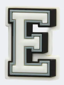 Crocs Letter E Unisex Lifestyle Pins White/Grey/Black