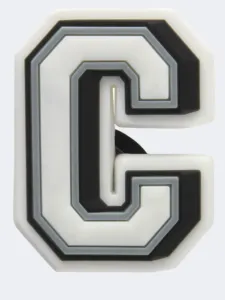 Crocs Letter C Unisex Lifestyle Pins White/Grey/Black