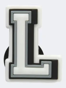 Crocs Letter L Unisex Lifestyle Pins White/Grey/Black
