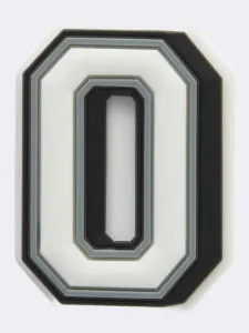 Crocs Letter O Unisex Lifestyle Pins White/Grey/Black