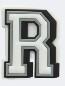 Crocs Letter R Unisex Lifestyle Pins White/Grey/Black