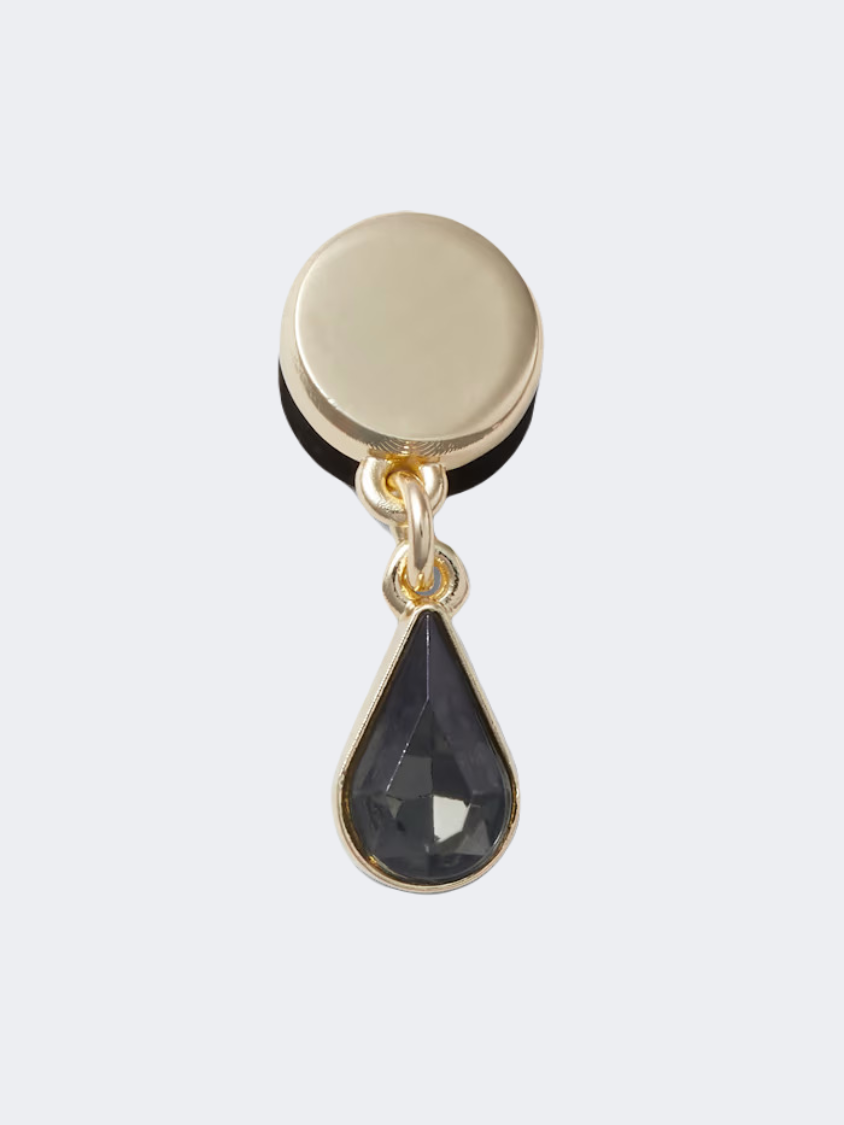 Crocs Tiny Black Pearl Dangle Unisex Lifestyle Pins Black/Gold