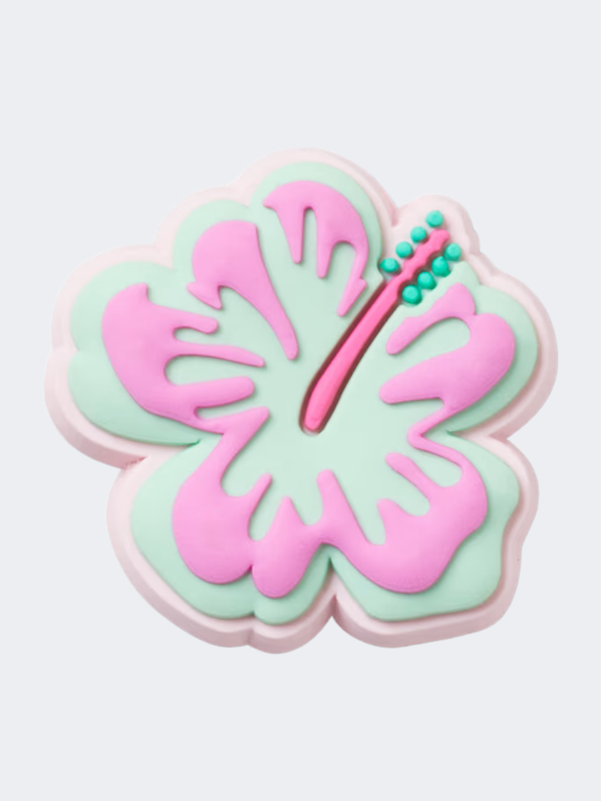 Crocs Hibiscus Unisex Lifestyle Pins Turquoise/Pink