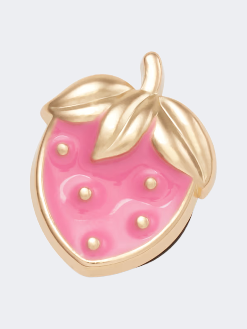 Crocs Tiny Sparkly Strawberry Lifestyle Pins Pink/Gold