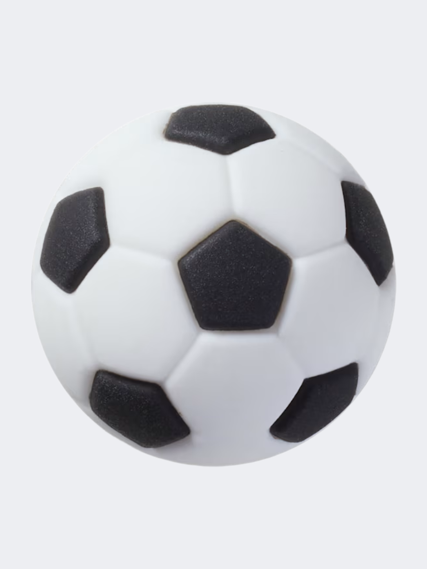 Crocs Textured Soccer Ball Lifestyle Pins Black/White