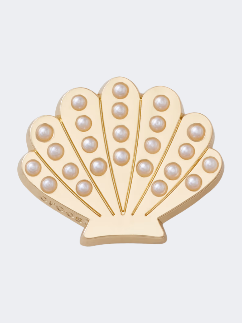 Crocs Seashell Unisex Lifestyle Pins Gold