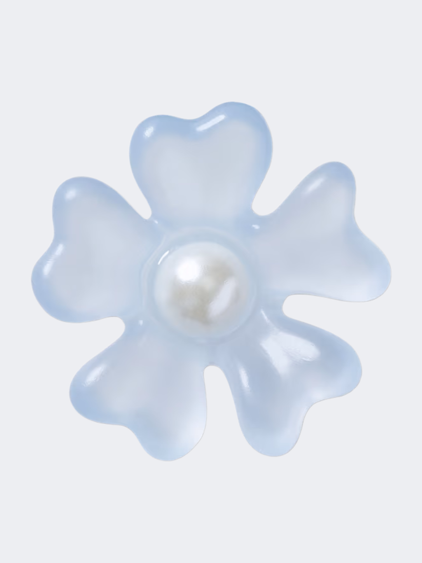 Crocs Frost Matte Pearl Flower Unisex Lifestyle Pins Blue
