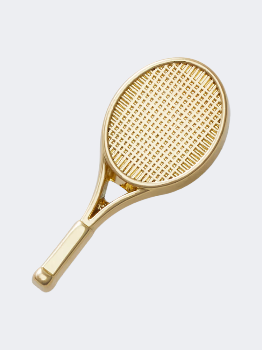 Crocs Fancy Tennis Racket Unisex Lifestyle Pins Gold